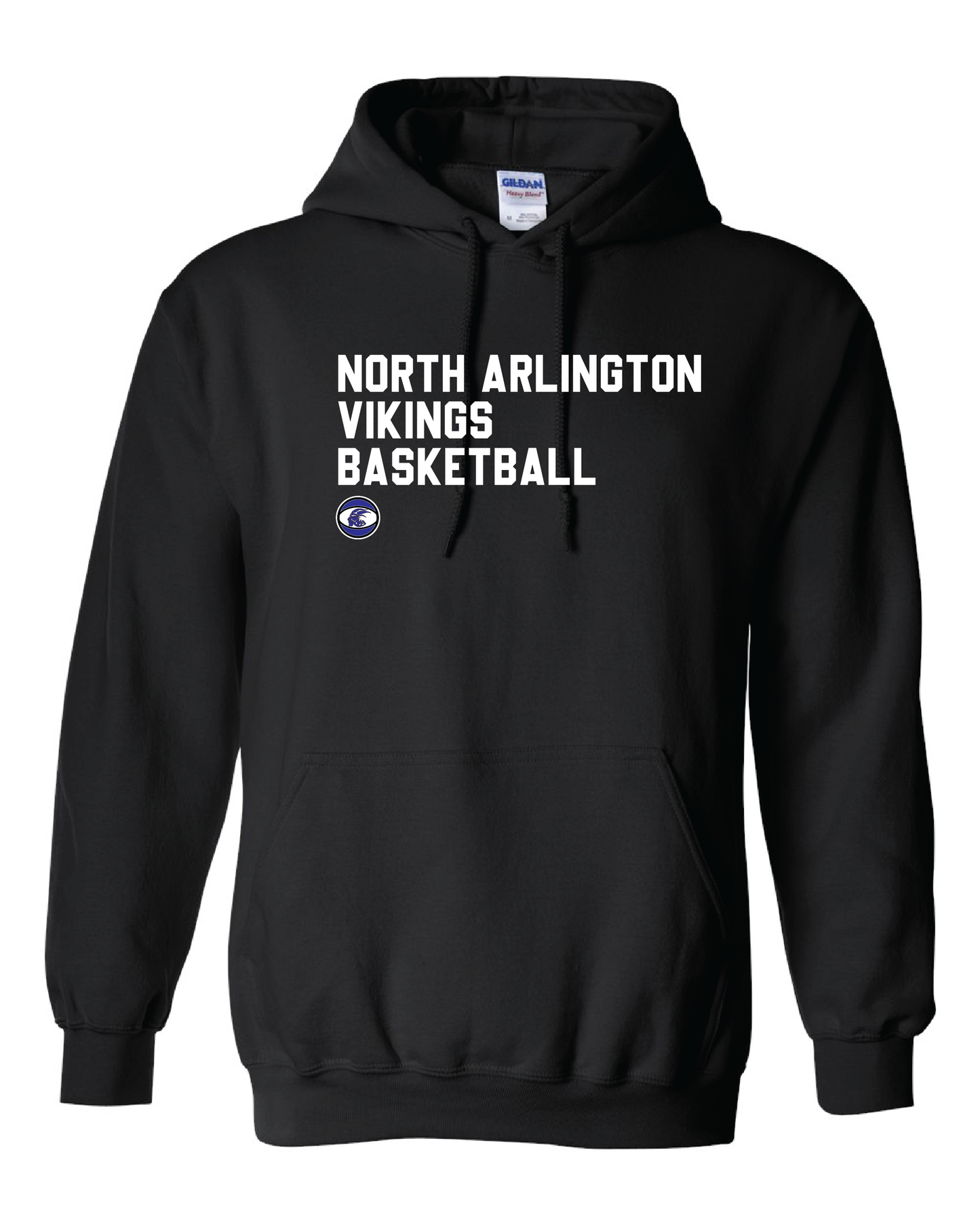 North Arlington Basketball Hooded Sweatshirt - Black