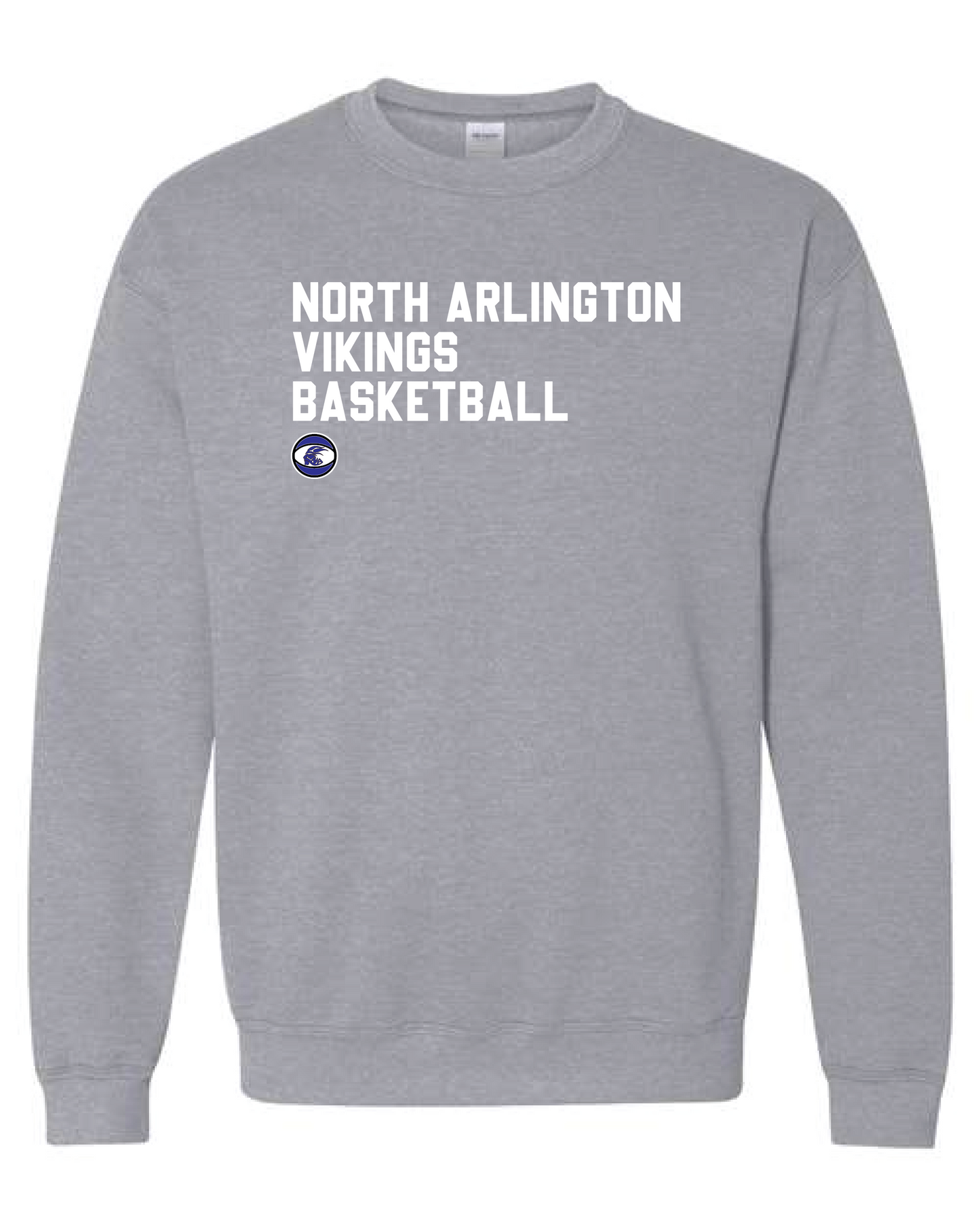 North Arlington Basketball Crewneck - Grey