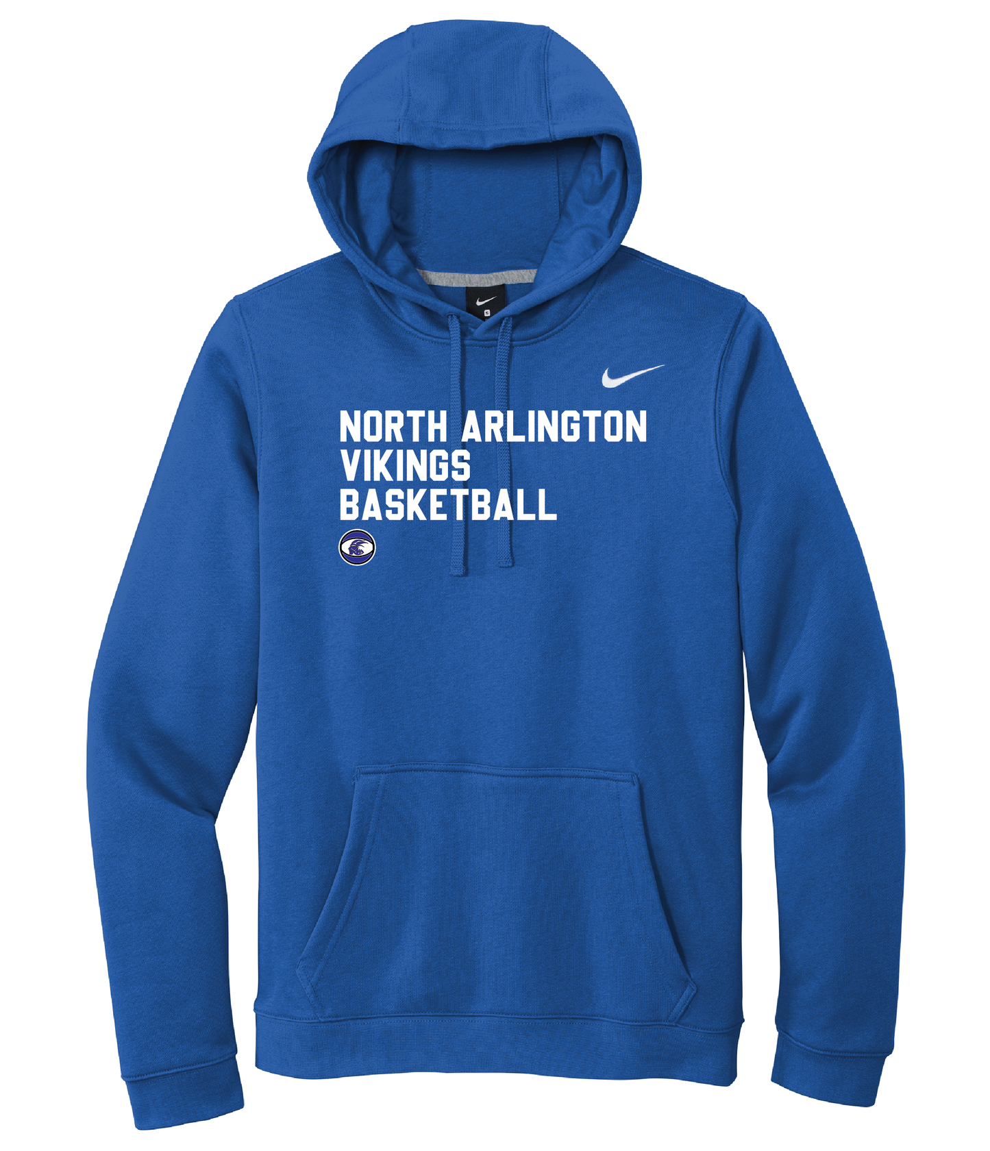 North Arlington Basketball Nike Club Fleece Hoody - Royal