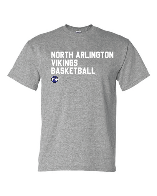 North Arlington Basketball - T Shirt - Grey