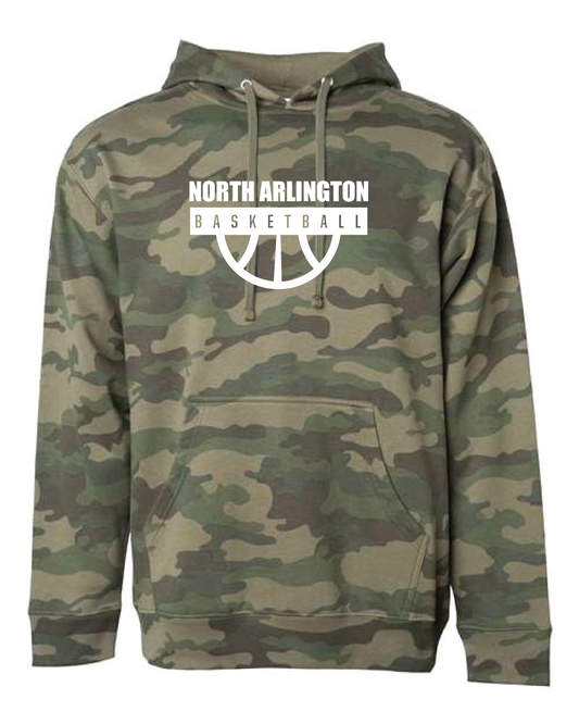 North Arlington Basketball - Court - Hooded Sweatshirt - Camo