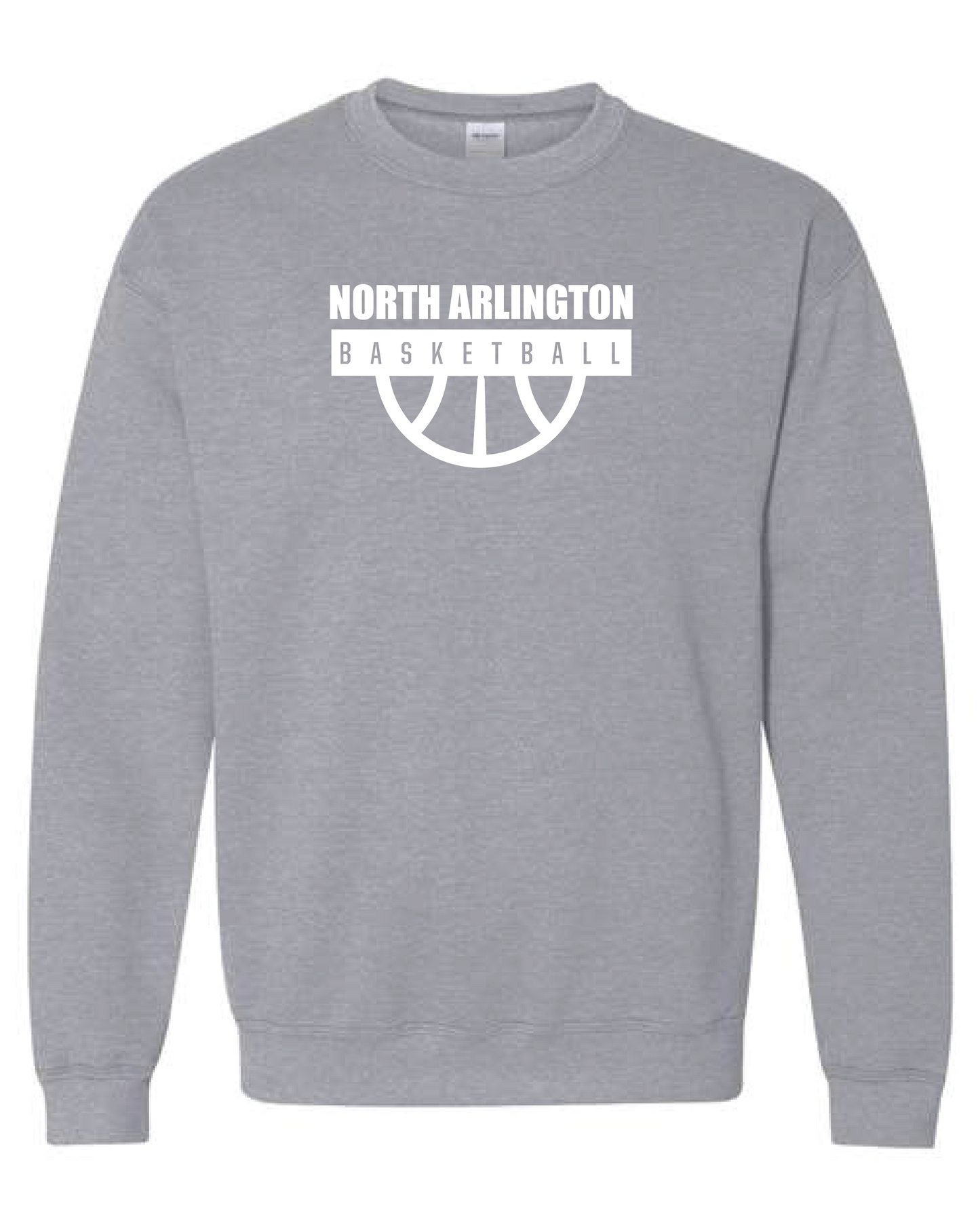 North Arlington Basketball Court Crewneck - Grey