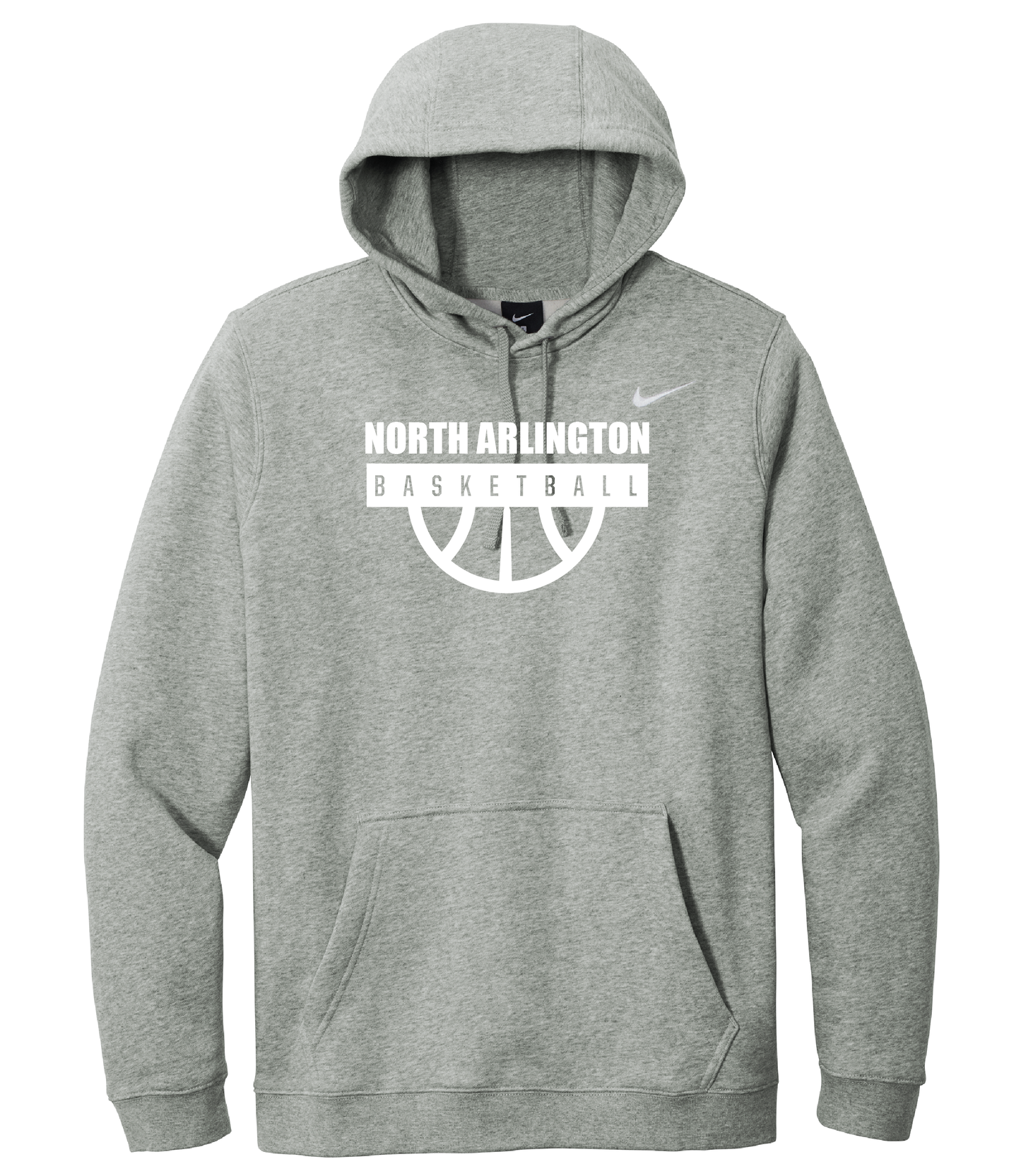 North Arlington Court Nike Club Fleece Hoody - Grey