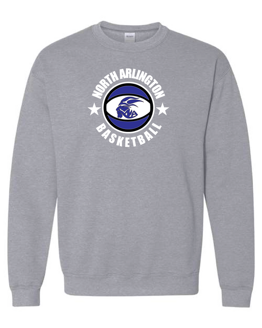 North Arlington Basketball Roundball Crewneck - Grey