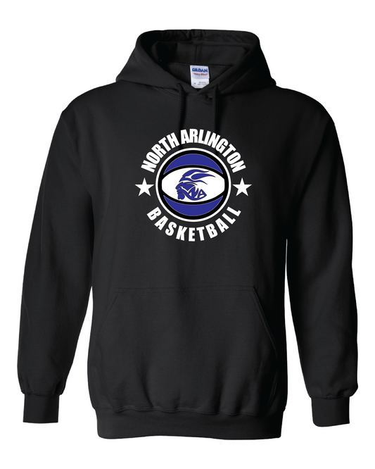 North Arlington Round Ball Hooded Sweatshirt - Black