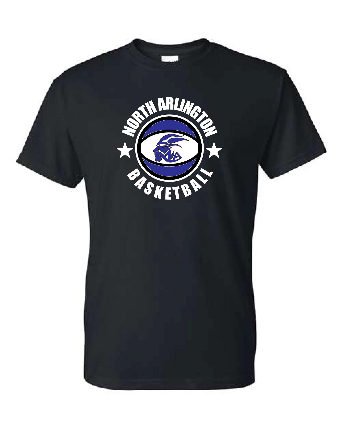 North Arlington Roundball Basketball - T Shirt - Black