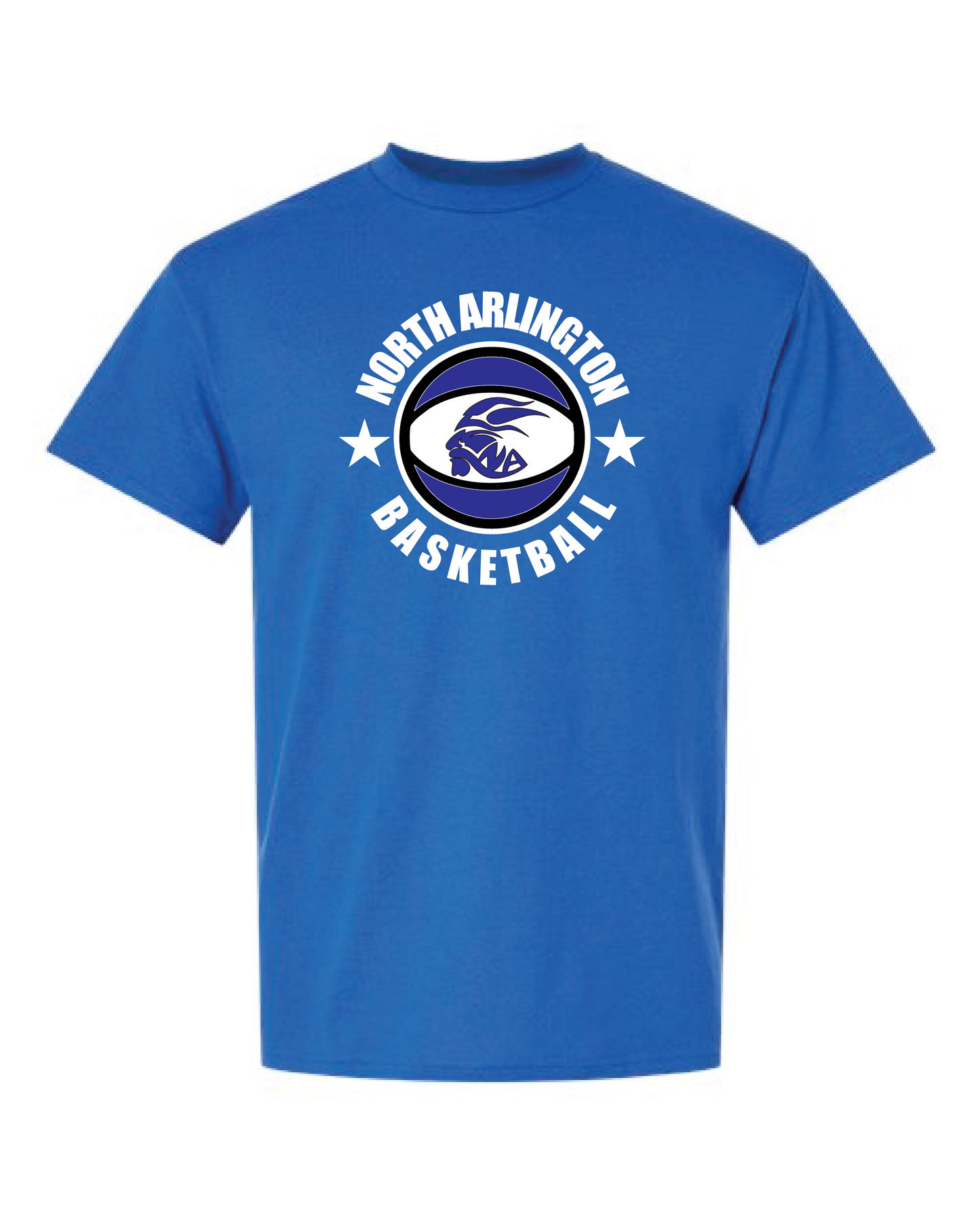 North Arlington Roundball Basketball - T Shirt - Royal