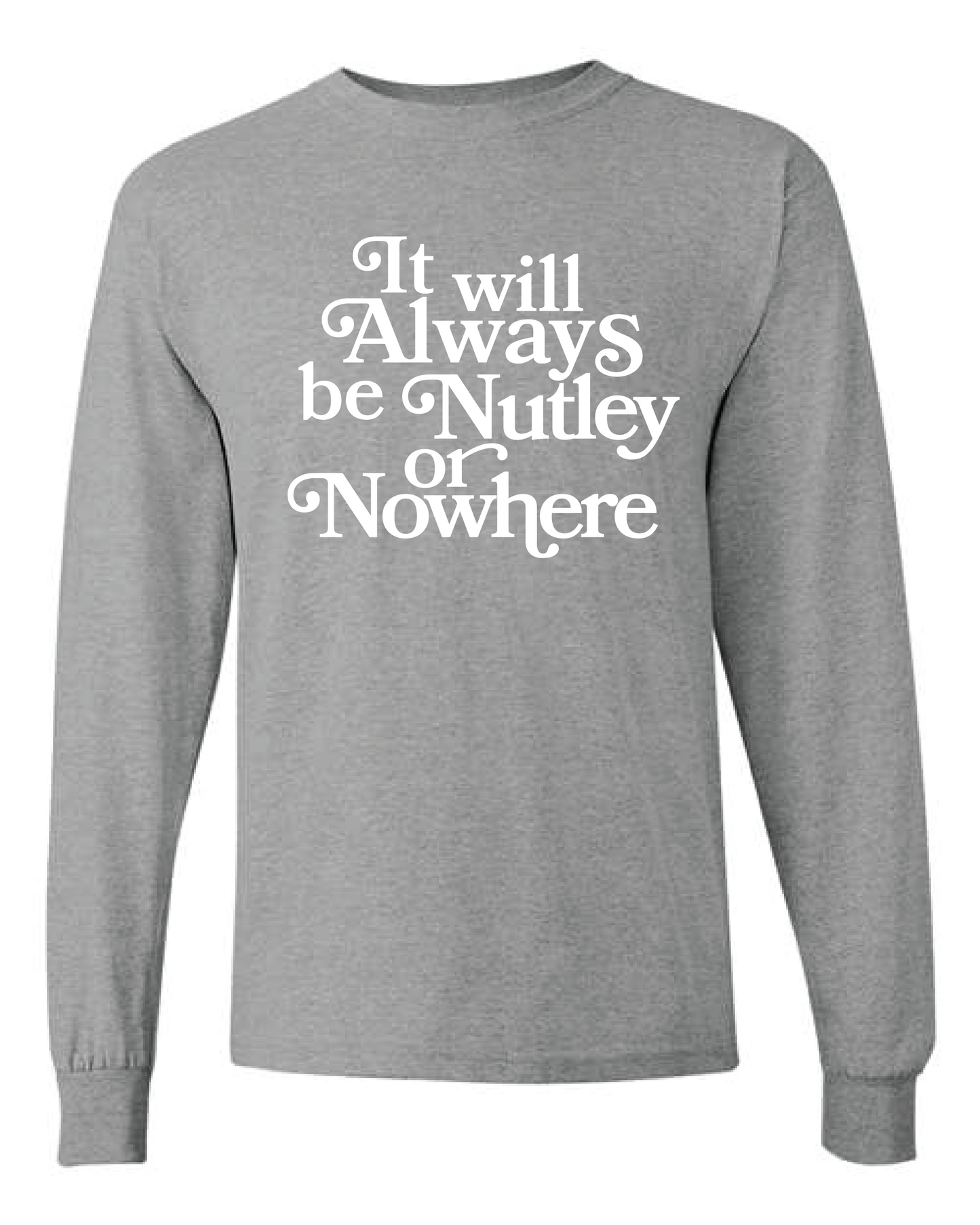 Nutley or Nowhere L/S T-shirt Grey Washington