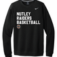 Nutley Basketball Nike Club Fleece Crew - Black