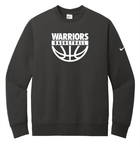 Winter 2024 Garden State Warriors Nike Club Fleece Crew Anthracite