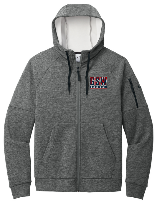 Fall 2024 GSW Logo Nike Therma-FIT Pocket Full-Zip Fleece