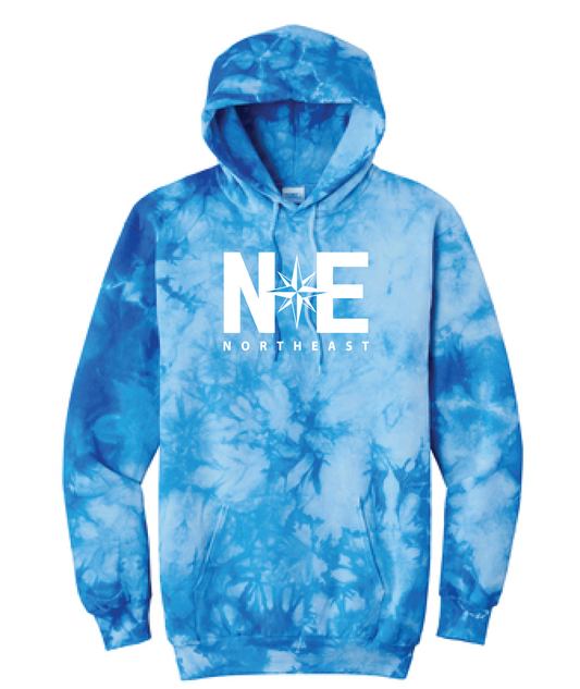 Northeast Tie Dyed Hooded Sweatshirt - Blue