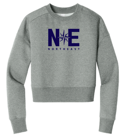 Northeast Fleece Cropped Crewneck - Grey