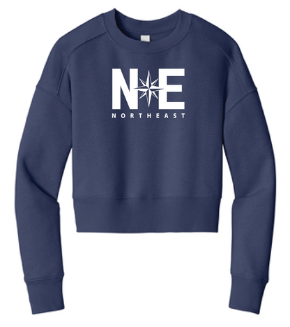 Northeast Fleece Cropped Crewneck - Navy