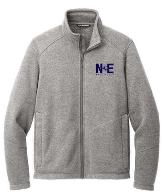 Northeast Fleece Jacket Embroidered - Grey