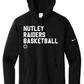 Nutley Raiders Basketball Nike Club Fleece Hooded Sweatshirt - Black
