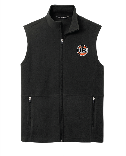 Nutley Basketball Fleece Vest Embroidered - Black