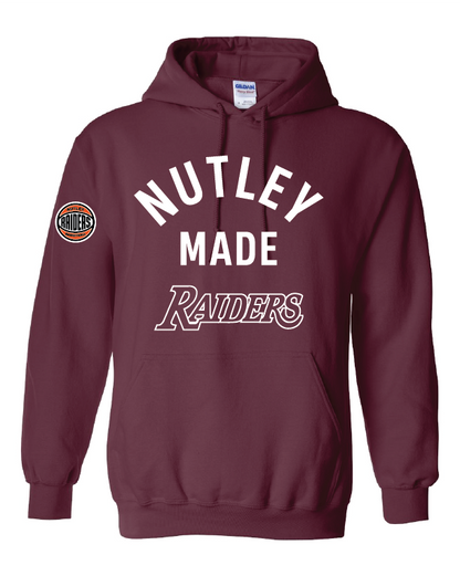 Nutley Made Basketball Hooded Sweatshirt - Maroon