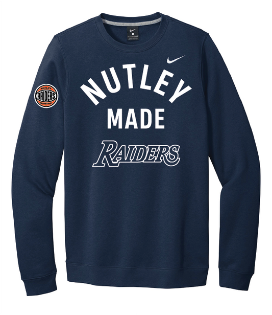 Nutley Made Nike Club Fleece Crew - Navy