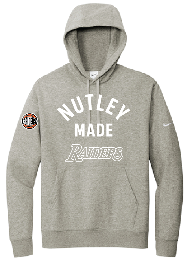 Nutley Made Nike Club Fleece Hooded Sweatshirt - Grey