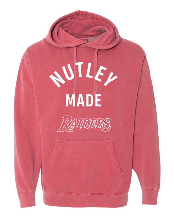 Nutley Made Vintage Hooded Sweatshirt - Crimson