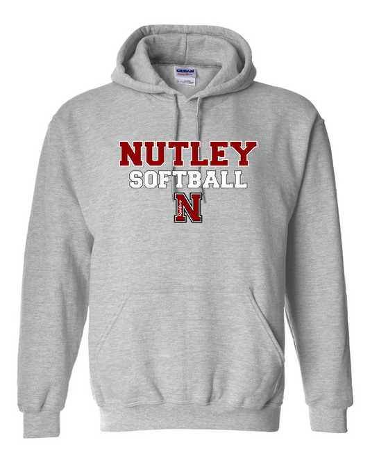 Nutley Softball Varsity Hooded Sweatshirt Grey