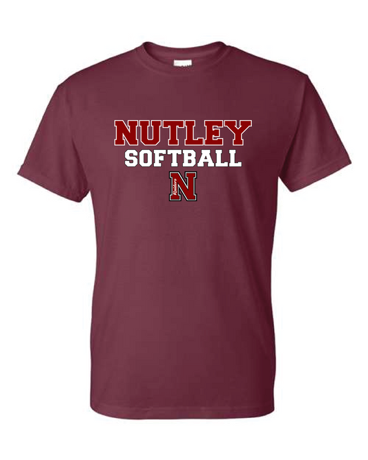 Nutley Softball Varsity Tee Maroon
