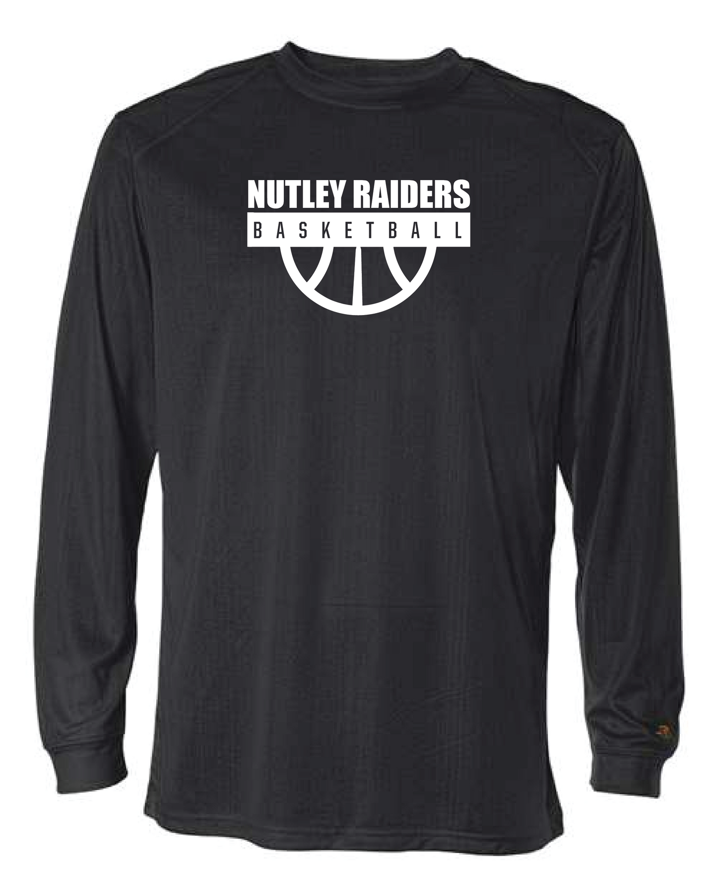 Nutley Basketball Halfball Performance L/S TEE - Black