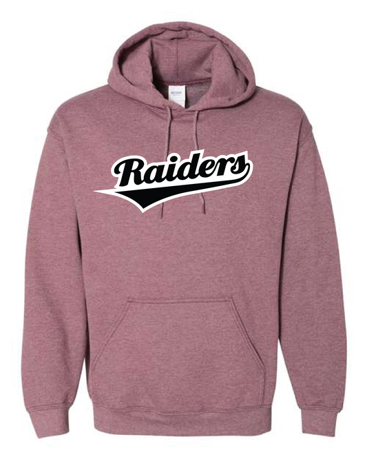 Raiders Script Hooded Sweatshirt - Heathered Maroon