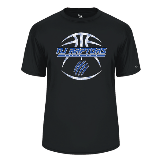 NJ Raptors Basketball Warmup Tshirt Black