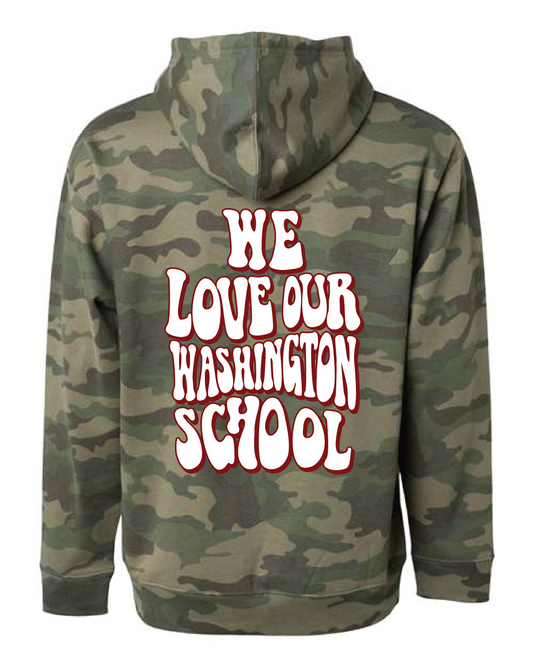 We Love Washington Hooded Sweatshirt - Camo