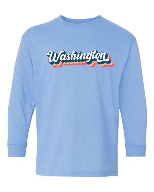 Washington Script Logo L/S T-shirt Carolina