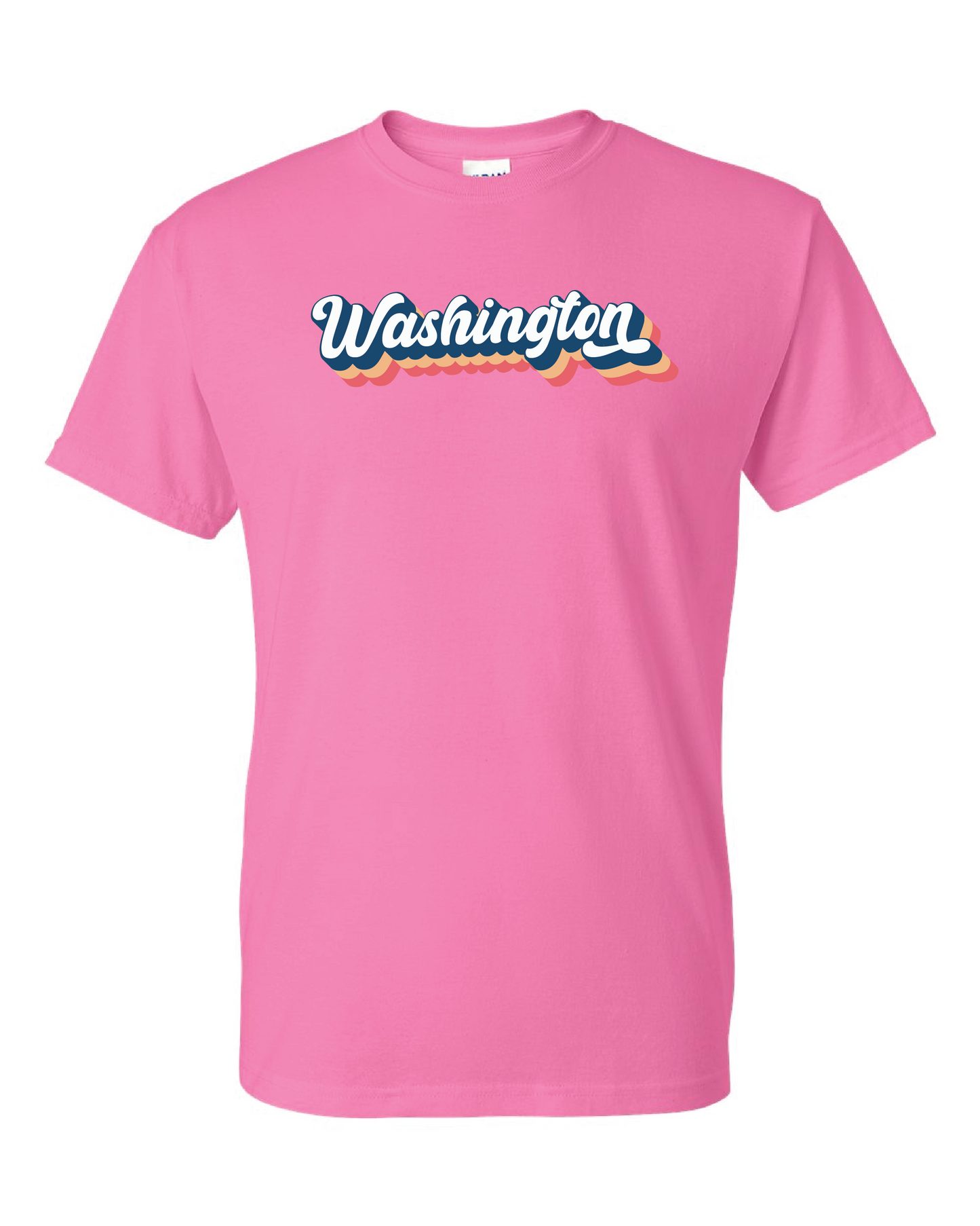 Washington Script Logo T-shirt Azalea