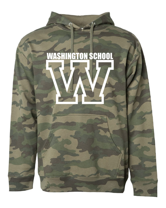 Washington W - Hooded Sweatshirt - Camo