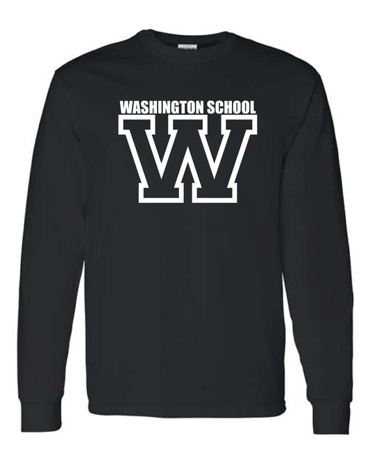 Washington W Logo L/S T-shirt Black