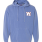 We Love Our Washington School Garment Dyed Hooded Sweatshirt Flo Blue