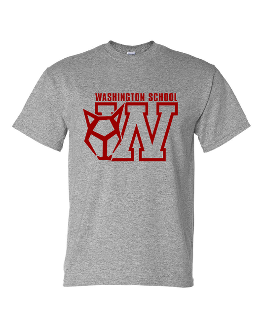 Washington Wolf - T-shirt - Grey