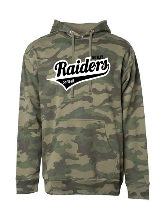 Nutley Softball Script Spring 2023 - CAMO INDEPENDENT TRADING HOODIE