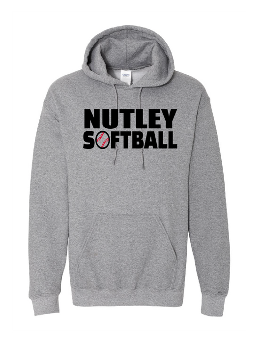 Nutley Softball Hooded Sweatshirt - Graphite Grey
