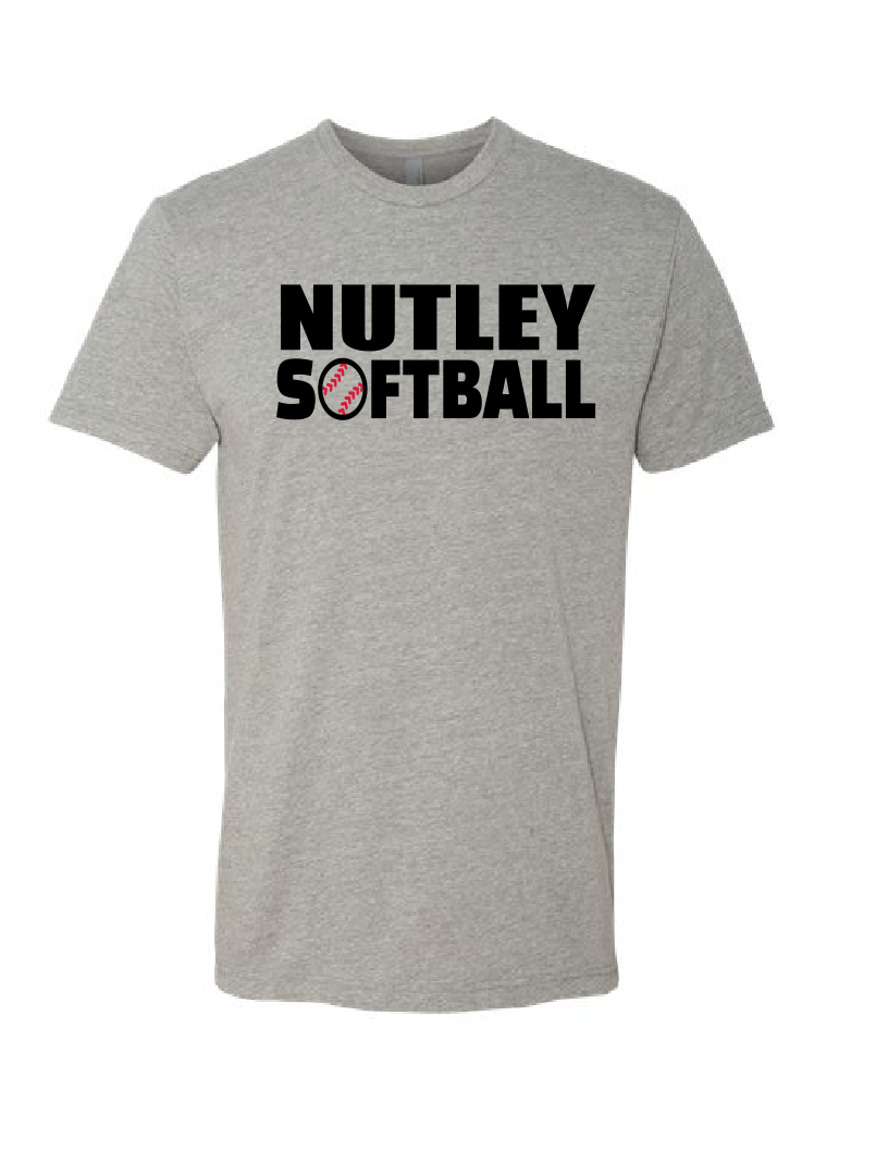 Nutley Raiders Softball T-shirt - Dark Heather Grey